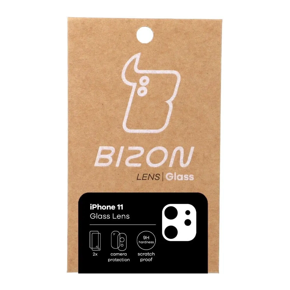Szkło na aparat Bizon Glass Lens do Apple iPhone 11 [2 PACK]