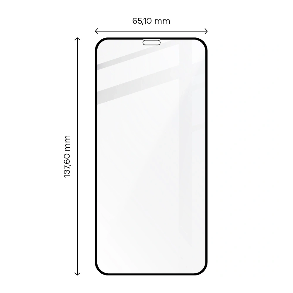 Szkło hartowane Bizon Glass Edge - [2 PACK] + ochrona na obiektyw Apple iPhone 11 Pro czarne