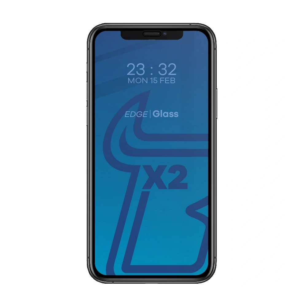 Szkło hartowane Bizon Glass Edge - [2 PACK] + ochrona na obiektyw Apple iPhone 11 Pro czarne