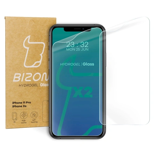 Kup Bizon Glass Hydrogel Apple iPhone 11 Pro / Xs [2 PACK] - BIZ103 - {ean13} - Sklep Home Screen