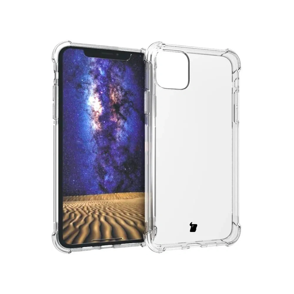 Etui + 2x szkło na ekran + obiektyw Bizon Case Clear Pack do Apple iPhone 11 Pro przezroczyste