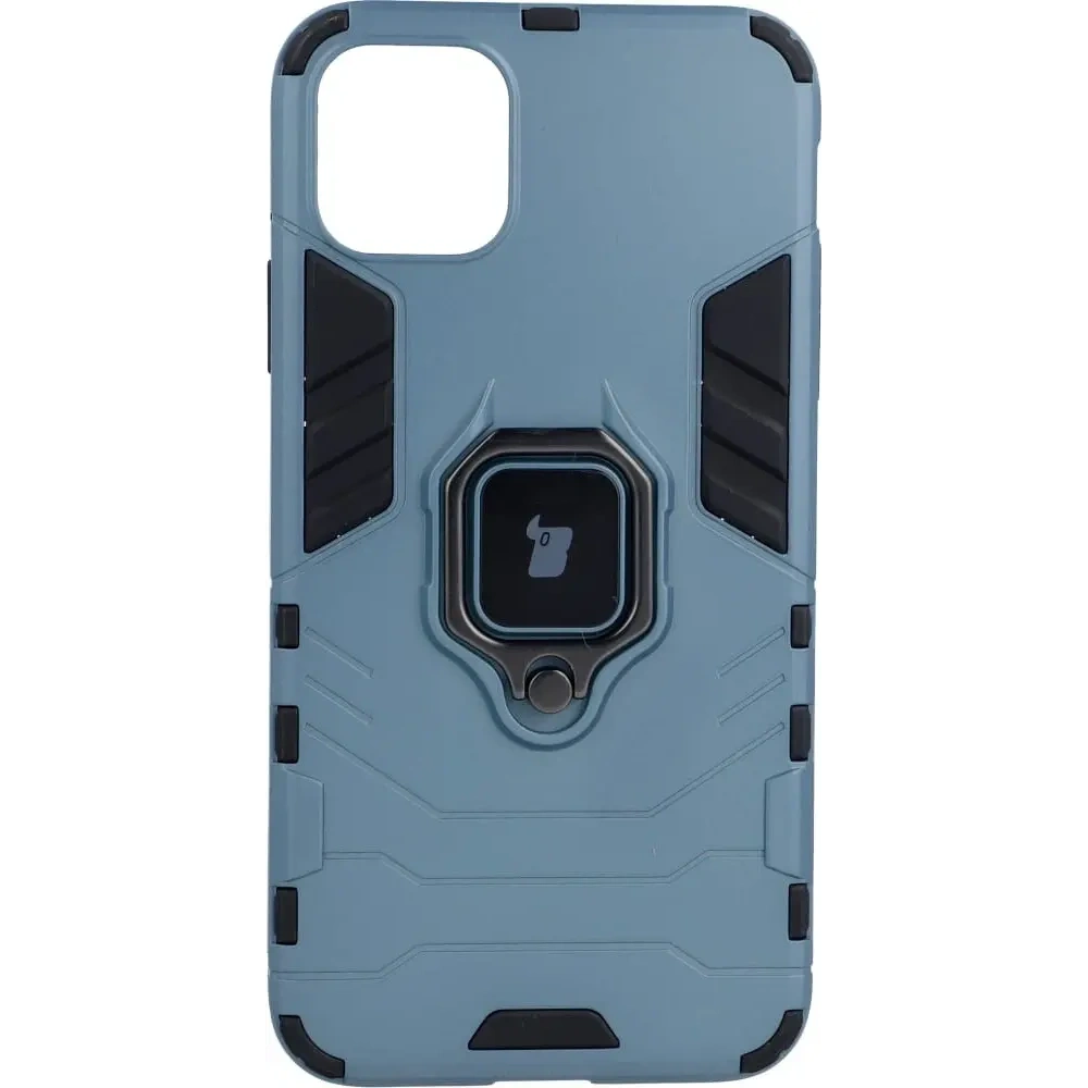 Etui Bizon Case Armor Ring do Apple iPhone 11 Pro Max niebieskie