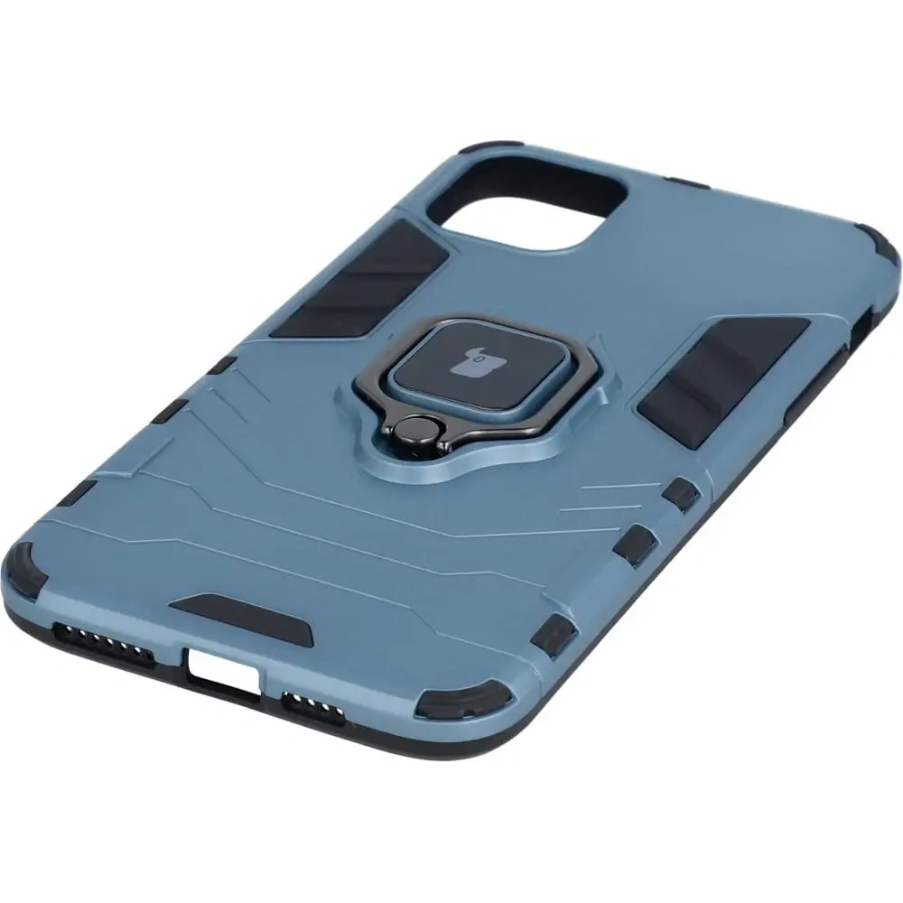 Etui Bizon Case Armor Ring do Apple iPhone 11 Pro Max niebieskie