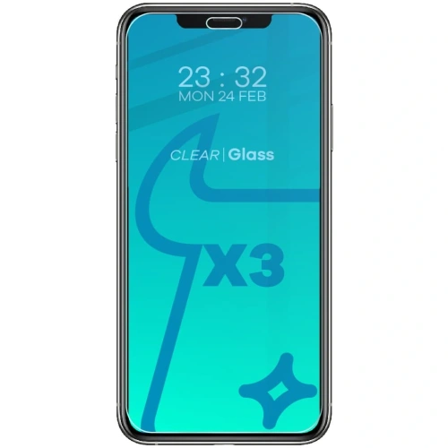 Buy Bizon Glass Clear tempered glass - 3 pcs. + lens glass Apple iPhone 11 Pro Max - BIZ107 - {ean13} - Home Screen Store Europe