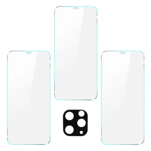 Buy Bizon Glass Clear tempered glass - 3 pcs. + lens glass Apple iPhone 11 Pro Max - BIZ107 - {ean13} - Home Screen Store Europe