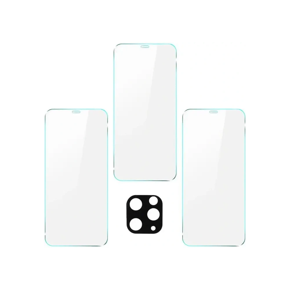 Szkło hartowane Bizon Glass Clear - 3 szt. + obiektyw Apple iPhone 11 Pro Max