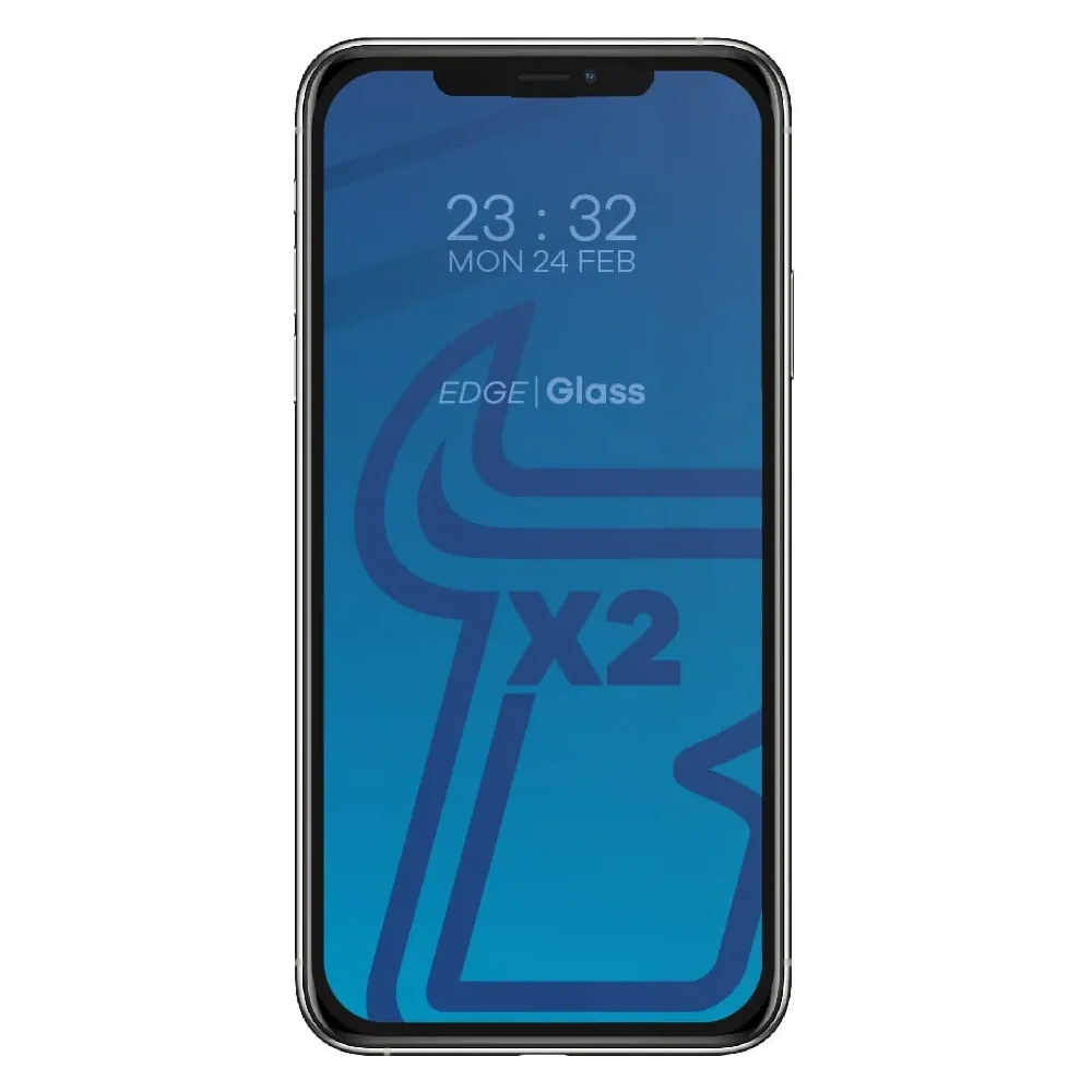 Szkło hartowane Bizon Glass Edge CF - [2 PACK] + ochrona na obiektyw Apple iPhone 11 Pro Max czarne