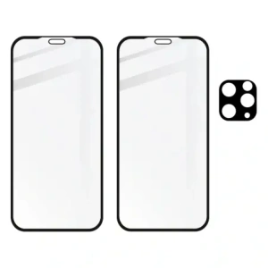 Buy Bizon Glass Edge CF tempered glass - [2 PACK] + lens protection Apple iPhone 11 Pro Max black - BIZ109 - {ean13} - Home Screen Store Europe