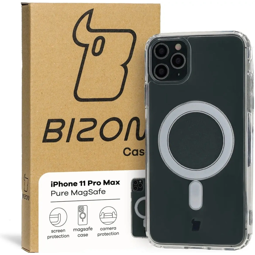 Etui Bizon Case Pure Magnetic do Apple iPhone 11 Pro Max przezroczyste