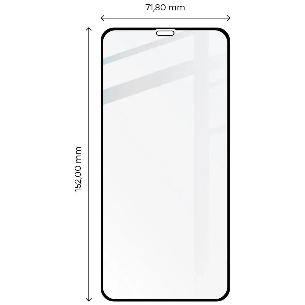Szkło hartowane Bizon Glass Edge do Apple iPhone 11 Pro Max / Xs Max czarne