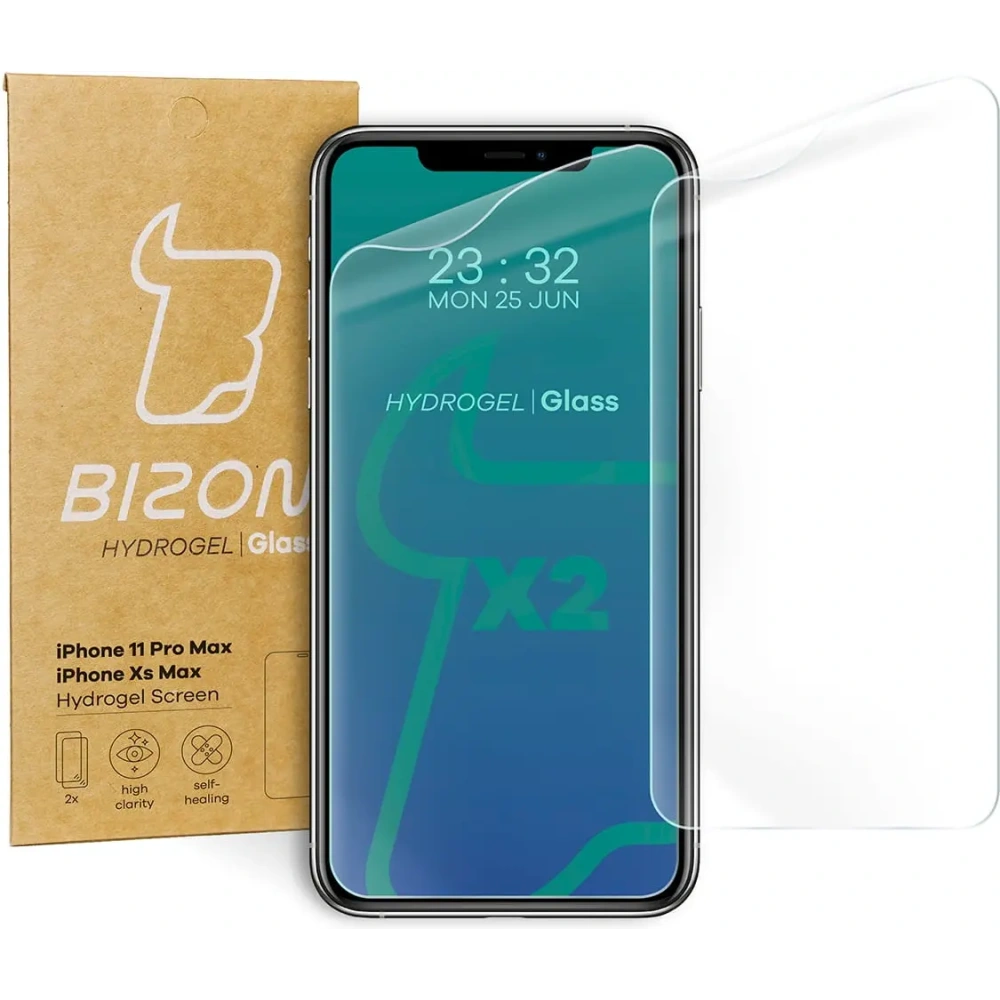 Folia hydrożelowa na ekran Bizon Glass Hydrogel Apple iPhone 11 Pro Max / Xs Max [2 PACK]
