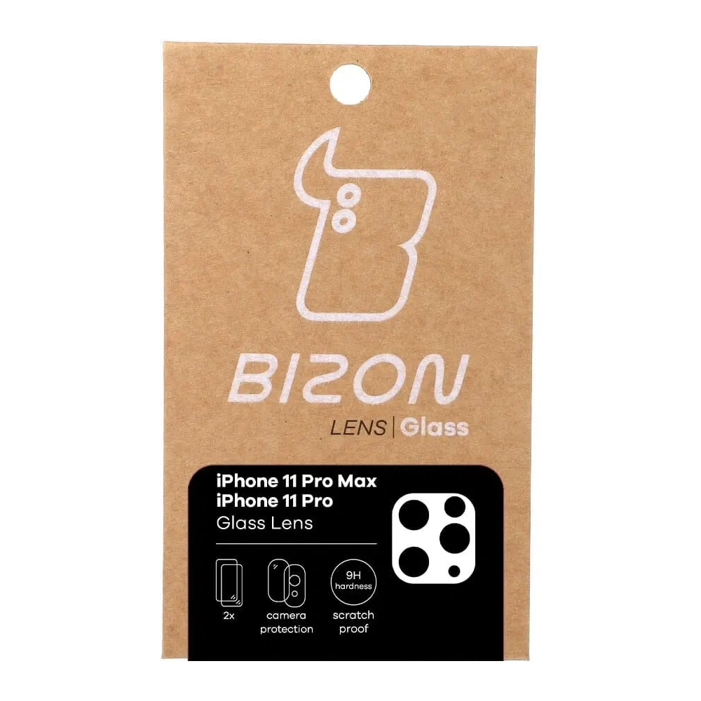 Szkło na aparat Bizon Glass Lens do Apple iPhone 11 Pro Max / 11 Pro [2 PACK]