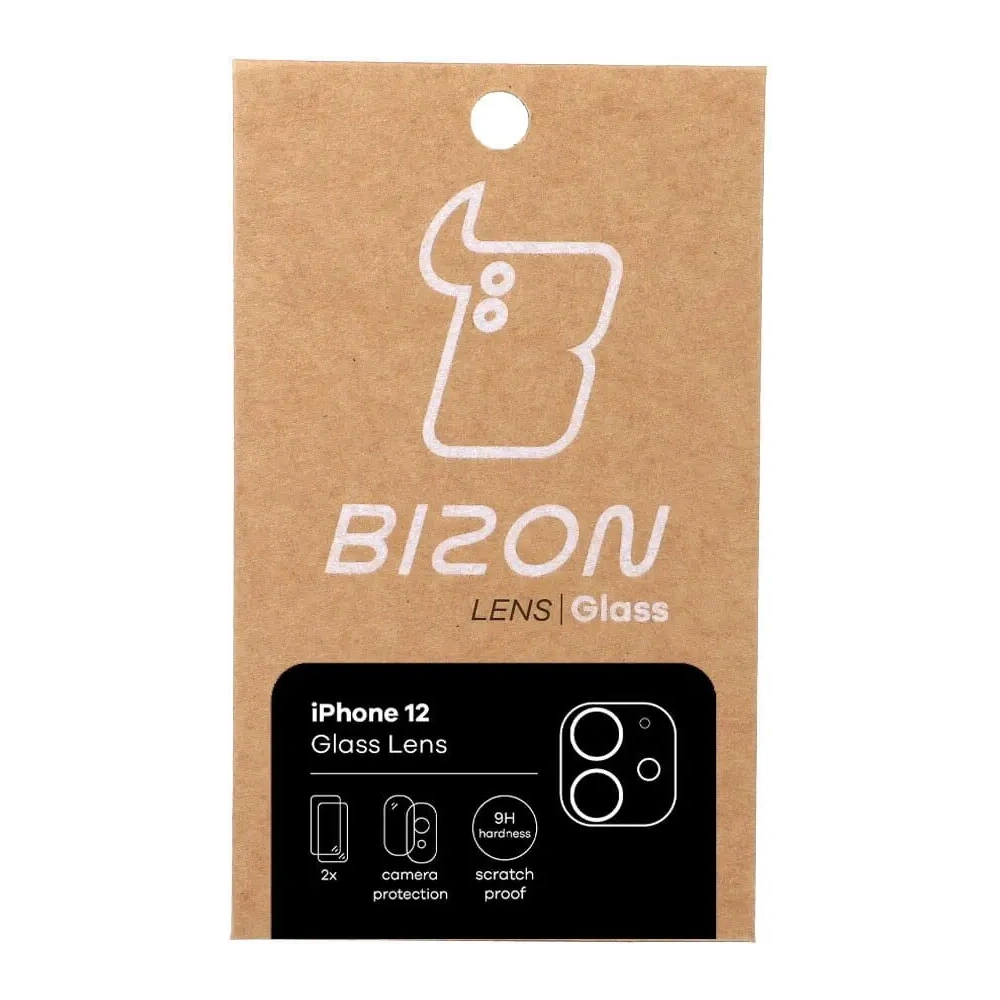 Szkło na aparat Bizon Glass Lens do Apple iPhone 12 [2 PACK]