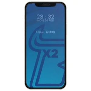 Kup Bizon Glass Edge CF sticlă securizată - [2 PACK] + protecție pentru lentilă Apple iPhone 12 negru - BIZ117 - {ean13} - Sklep Home Screen