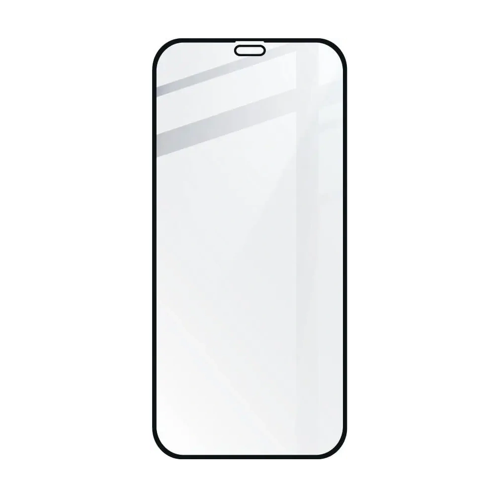 Szkło hartowane Bizon Glass Edge CF - [2 PACK] + ochrona na obiektyw Apple iPhone 12 czarne
