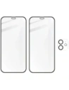 Kup Bizon Glass Edge CF edzett üveg - [2 Csomag] + lencsevédő Apple iPhone 12 fekete - BIZ117 - {ean13} - Sklep Home Screen