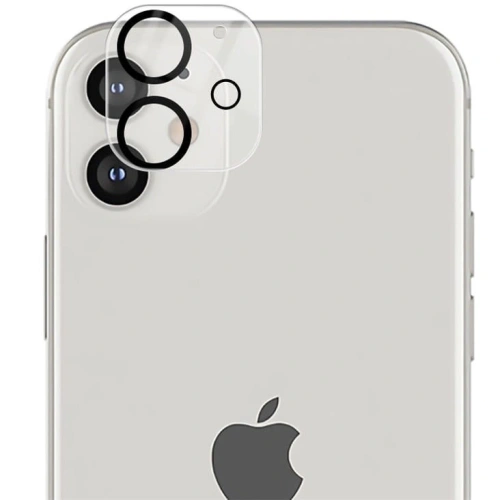 Kup Bizon Glass Edge CF edzett üveg - [2 Csomag] + lencsevédő Apple iPhone 12 fekete - BIZ117 - {ean13} - Sklep Home Screen