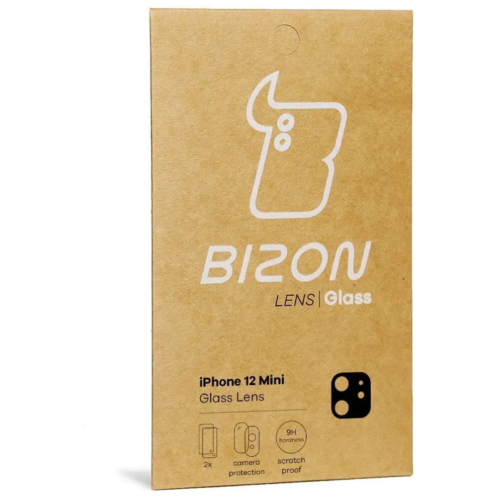 Szkło na aparat Bizon Glass Lens do Apple iPhone 12 Mini [2 PACK]
