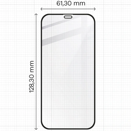 Kup Bizon Glass Edge CF gehärtetes Glas - [2 PACK] + Linsenschutz Apple iPhone 12 Mini schwarz - BIZ119 - {ean13} - Sklep Home Screen