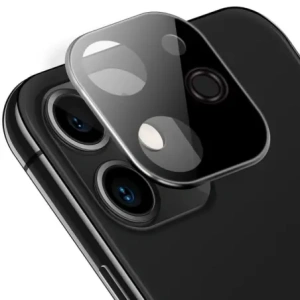 Kup Bizon Glass Edge CF gehärtetes Glas - [2 PACK] + Linsenschutz Apple iPhone 12 Mini schwarz - BIZ119 - {ean13} - Sklep Home Screen