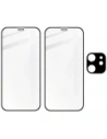 Kup Bizon Glass Edge CF edzett üveg - [2 CSOMAG] + lencsevédő Apple iPhone 12 Mini fekete - BIZ119 - {ean13} - Sklep Home Screen
