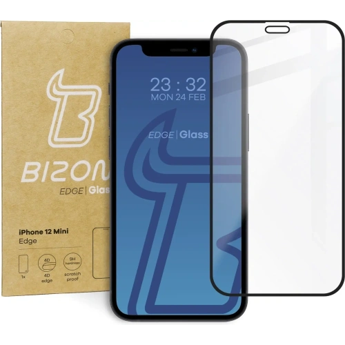 Kup Bizon Glass Edge Apple iPhone 12 Mini fekete - BIZ120 - {ean13} - Sklep Home Screen