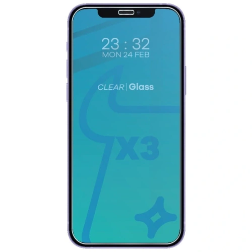 Kup Bizon üveg Átlátszó edzett üveg - 3 db. + lencse üveg Apple iPhone 12 Mini - BIZ121 - {ean13} - Sklep Home Screen