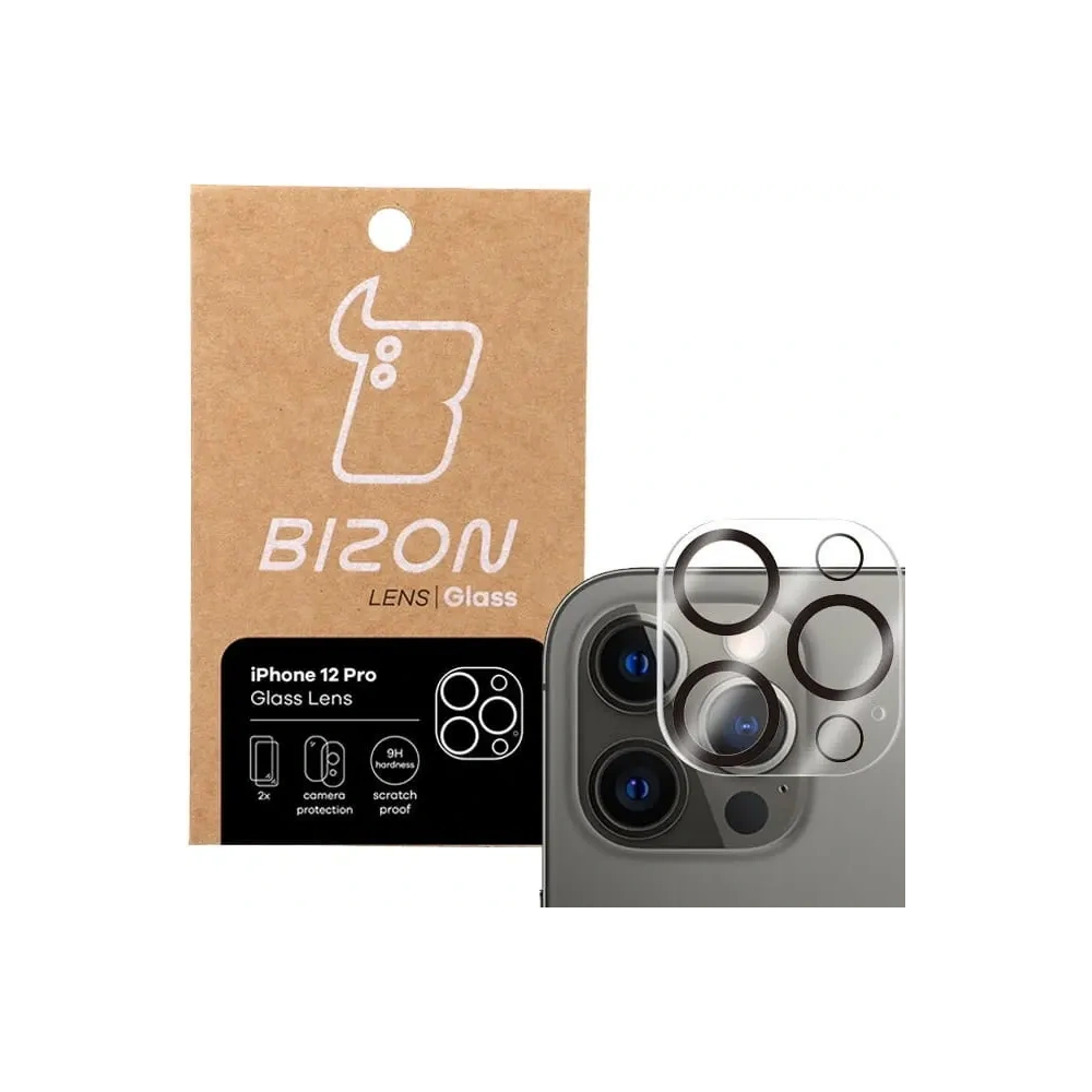 Szkło na aparat Bizon Glass Lens do Apple iPhone 12 Pro [2 PACK]
