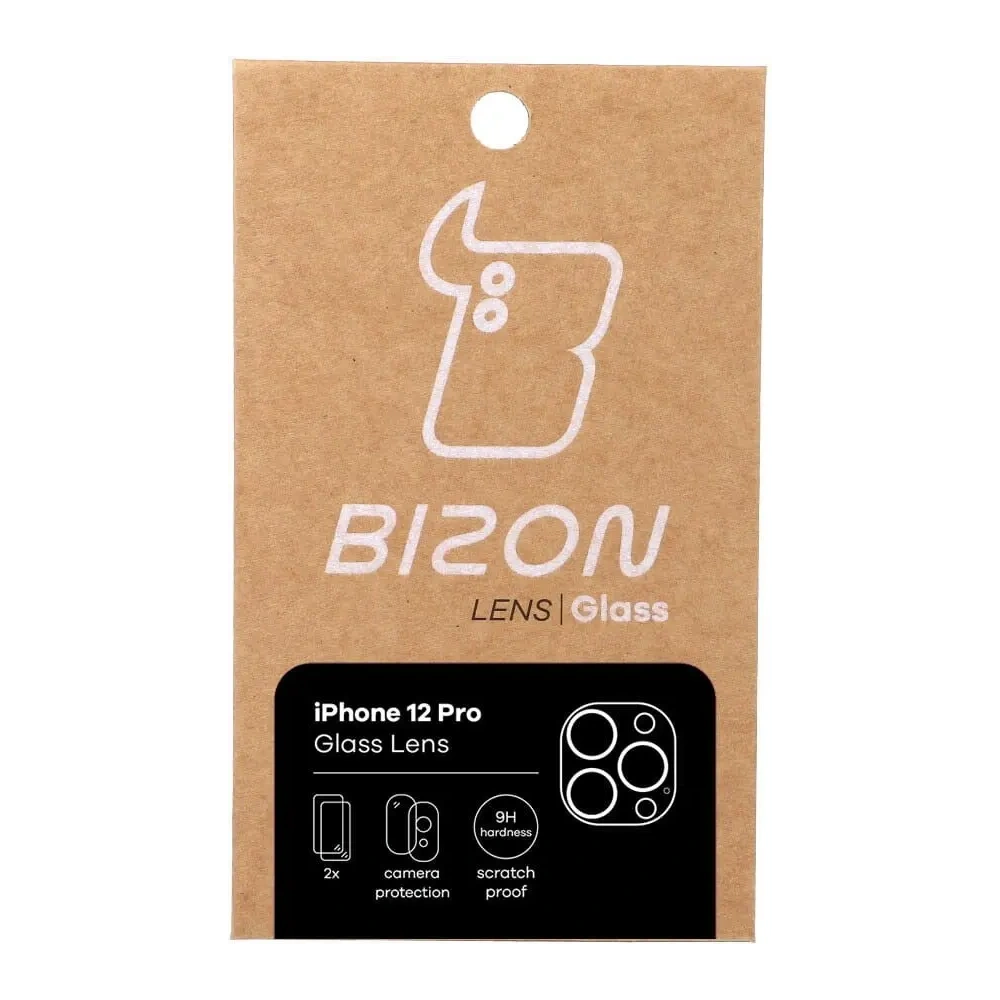 Szkło na aparat Bizon Glass Lens do Apple iPhone 12 Pro [2 PACK]