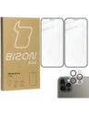 Bizon Glass Edge CF tempered glass - [2 PACK] + lens protection Apple iPhone 12 Pro black