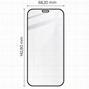 Kup Bizon Glass Edge CF gehärtetes Glas - [2 PACK] + Linsenschutz Apple iPhone 12 Pro schwarz - BIZ127 - {ean13} - Sklep Home Screen