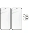 Kup Bizon Glass Edge CF edzett üveg - [2 PACK] + lencsevédő Apple iPhone 12 Pro fekete - BIZ127 - {ean13} - Sklep Home Screen