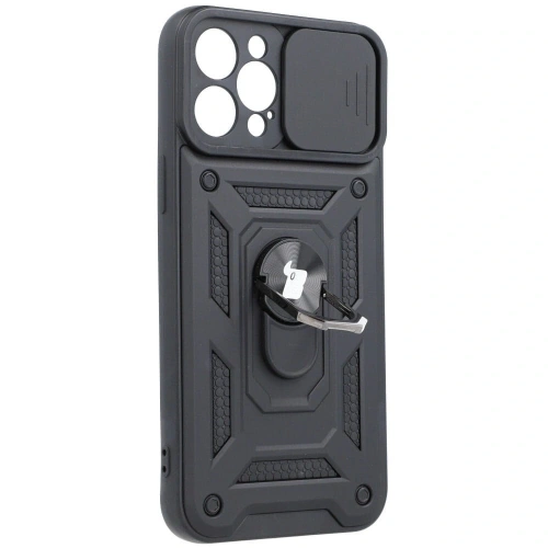 Kup Bizon Case CamShield Ring Apple iPhone 12 Pro Max negru - BIZ128 - {ean13} - Sklep Home Screen
