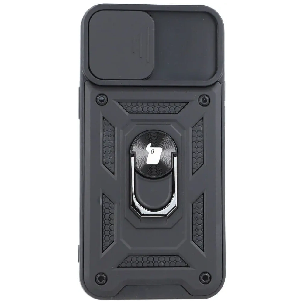 Etui Bizon Case CamShield Ring do Apple iPhone 12 Pro Max czarne