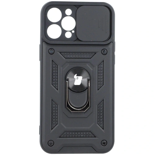 Kup Bizon Case CamShield Ring Apple iPhone 12 Pro Max negru - BIZ128 - {ean13} - Sklep Home Screen