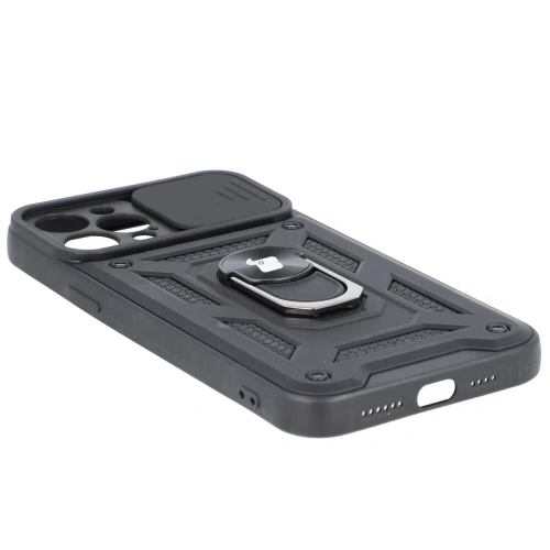 Kup Bizon Case CamShield Ring Apple iPhone 12 Pro Max negru - BIZ128 - {ean13} - Sklep Home Screen