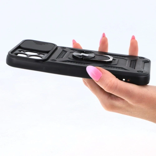 Kup Bizon Case CamShield Ring Apple iPhone 12 Pro Max fekete - BIZ128 - {ean13} - Sklep Home Screen