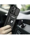 Kup Bizon Case CamShield Ring Apple iPhone 12 Pro Max negru - BIZ128 - {ean13} - Sklep Home Screen