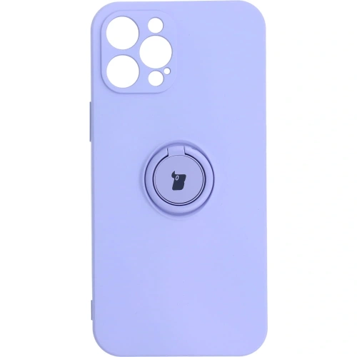 Kup Etui Bizon Case Silicone Ring do Apple iPhone 12 Pro Max fioletowe - BIZ130 - {ean13} - Sklep Home Screen