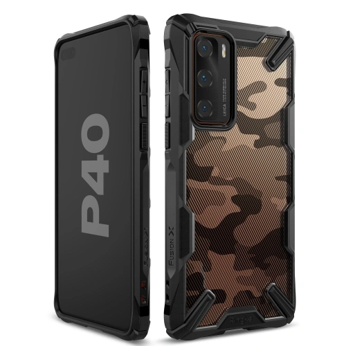 Kup Ringke Tasche Fusion-X Huawei P40 Camo (Moro) Schwarz - RGK1144MOB - {ean13} - Sklep Home Screen