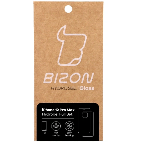 Kup Bizon Glass Hydrogel Apple iPhone 12 Pro Max - BIZ132 - {ean13} - Sklep Home Screen
