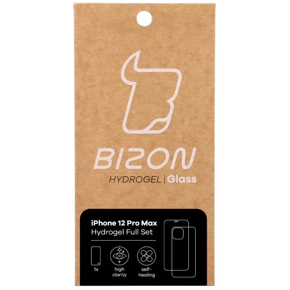 Folia hydrożelowa na tył i przód Bizon Glass Hydrogel Apple iPhone 12 Pro Max