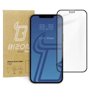Kup Bizon Glass Edge Apple iPhone 12 Pro Max negru - BIZ133 - {ean13} - Sklep Home Screen