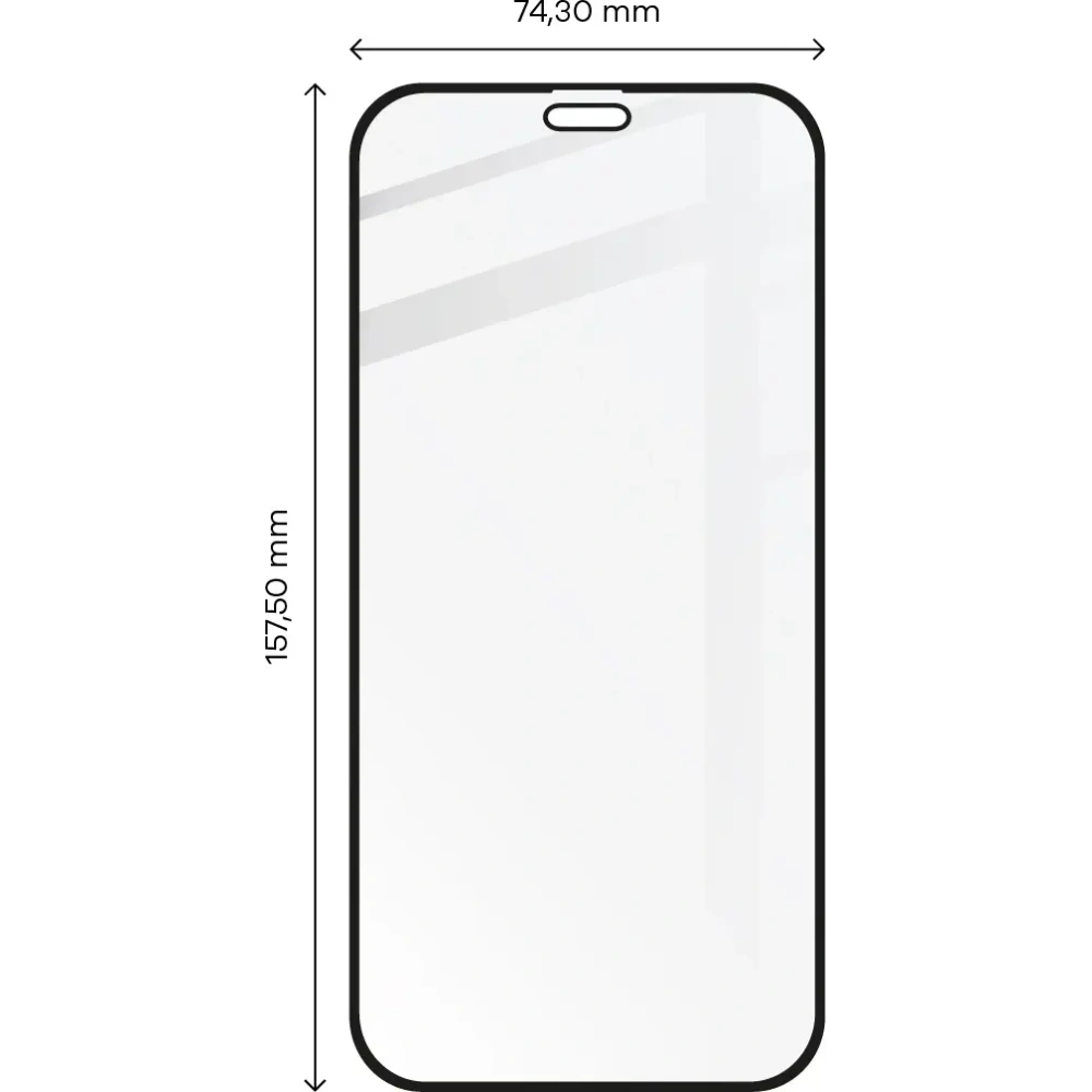 Szkło hartowane Bizon Glass Edge do Apple iPhone 12 Pro Max czarne