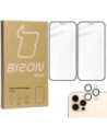 Kup Bizon Glass Edge CF sticlă securizată - [2 PACK] + protecție pentru lentile Apple iPhone 12 Pro Max negru - BIZ134 - {ean13} - Sklep Home Screen