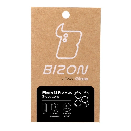 Buy Bizon Glass Lens Apple iPhone 12 Pro Max [2 PACK] - BIZ135 - {ean13} - Home Screen Store Europe
