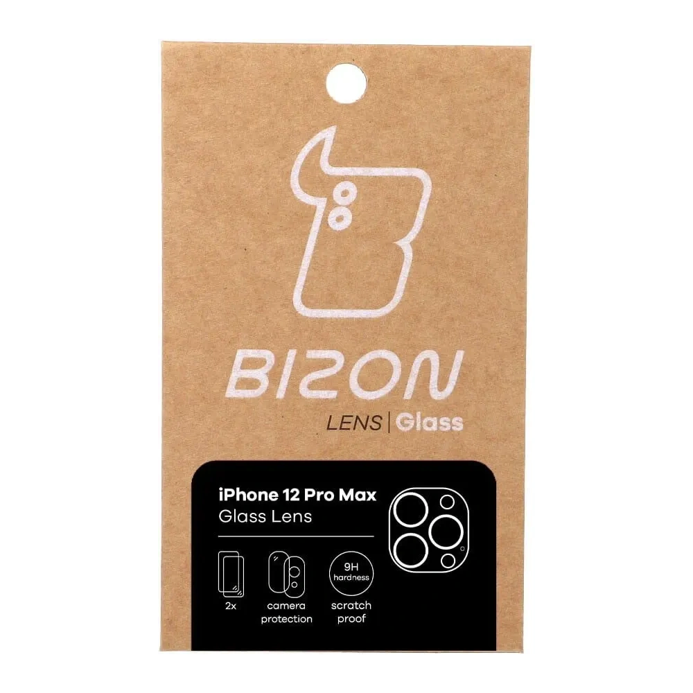 Szkło na aparat Bizon Glass Lens do Apple iPhone 12 Pro Max [2 PACK]