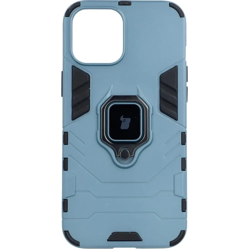 Etui Bizon Case Armor Ring do Apple iPhone 12 Pro Max niebieskie