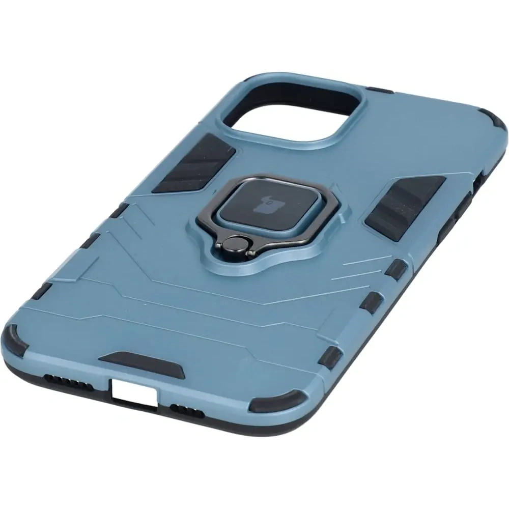 Etui Bizon Case Armor Ring do Apple iPhone 12 Pro Max niebieskie