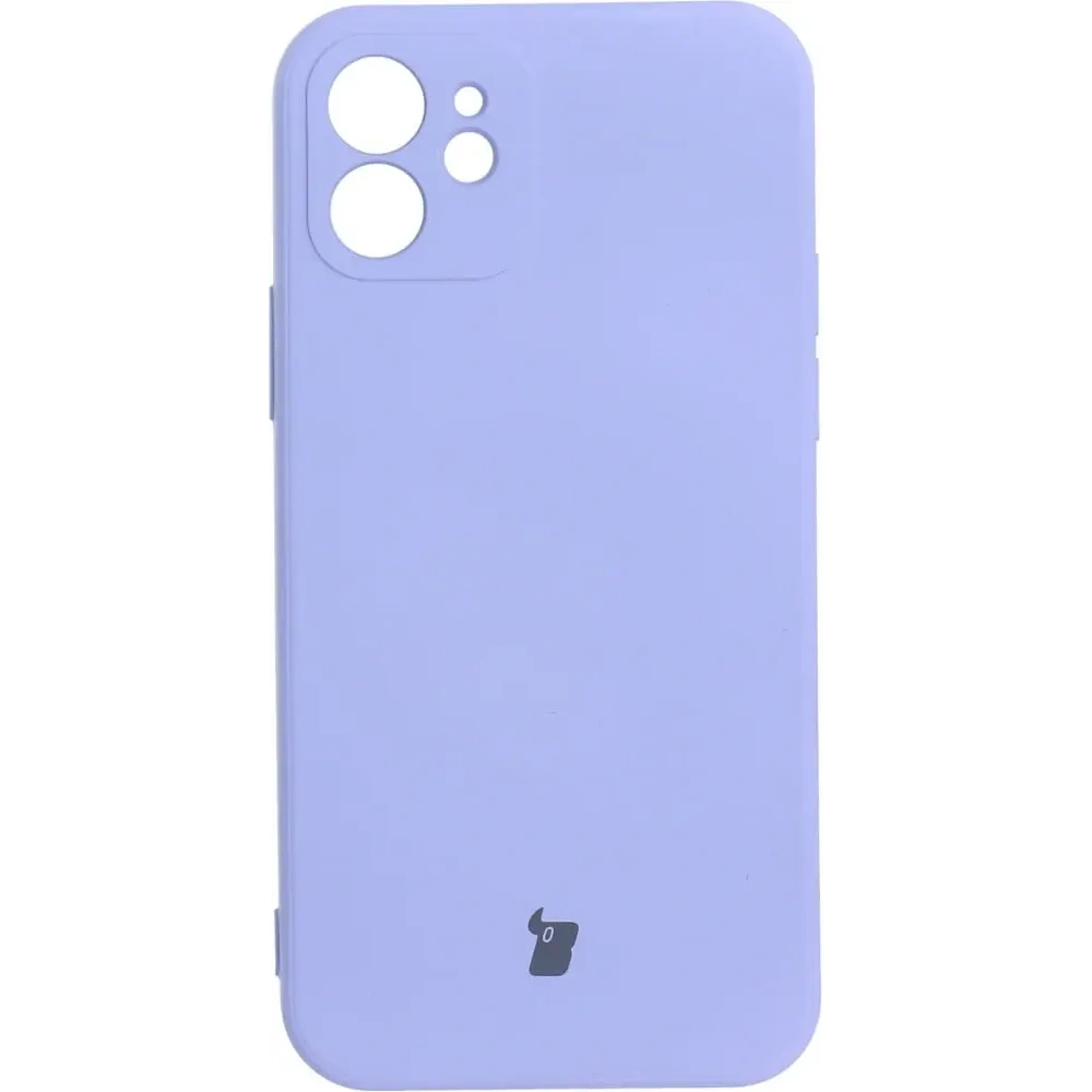 Etui Bizon Case Silicone do Apple iPhone 12 fioletowe
